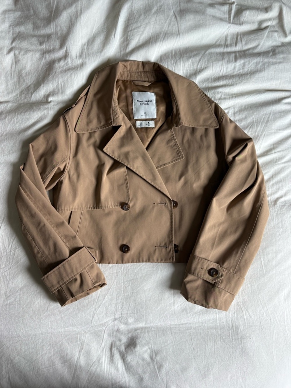 Abercrombie & Fitch Cropped Trench Coat
